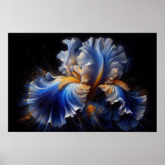 Poster Contemporâneo de Flor Íris