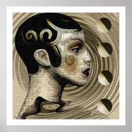 Póster Contemporâneo: Estilo Art Déco/Art Nouveau