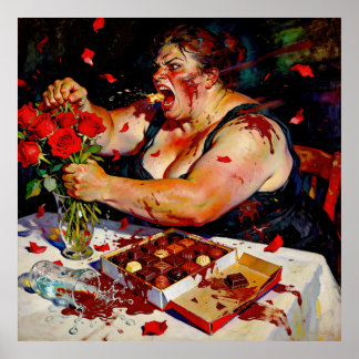 Poster Contempt for Red Roses – A Portrait of Raw Anger