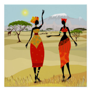 Póster contexto Africano das Mulheres