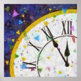 Poster Contexto do feliz ano novo