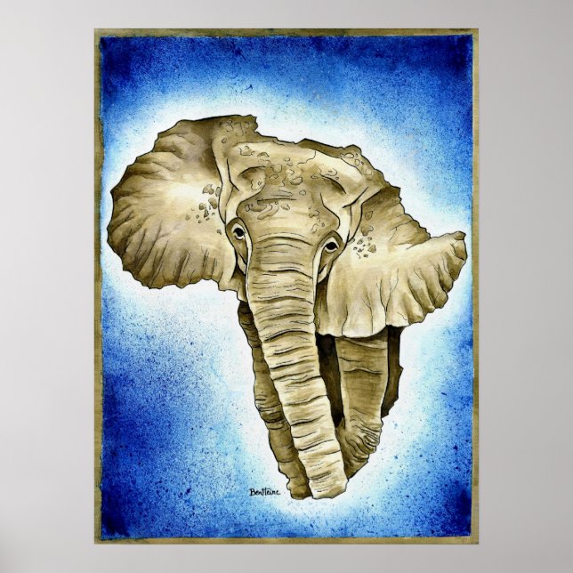 Poster Continente Africano (Frente)