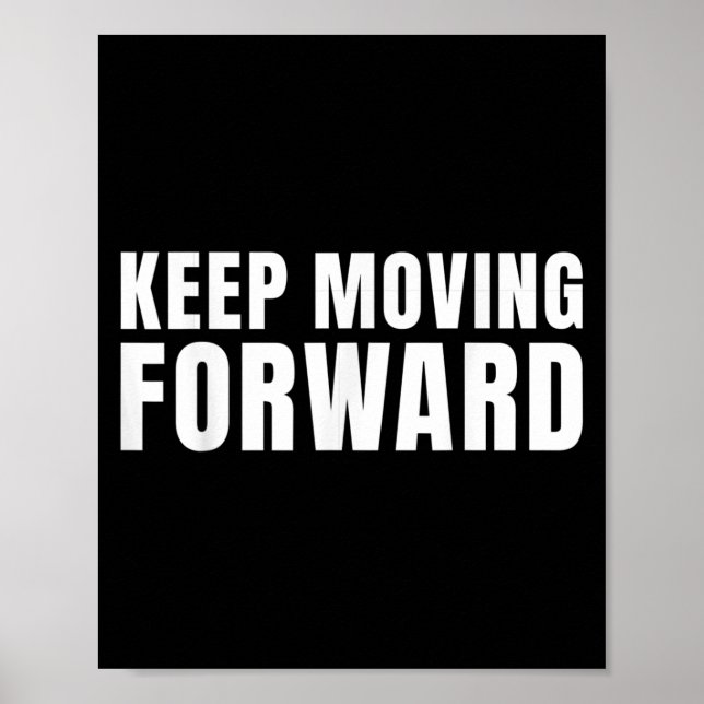 Poster Continuar a Avançar Motivacional (Frente)