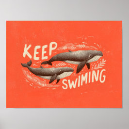 Poster Continue Nado Baleias