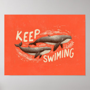 Poster Continue Nado Baleias