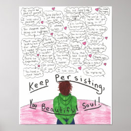 Poster Continue persistindo, 11x14