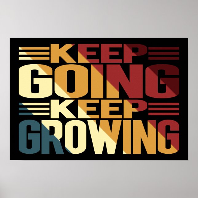 Poster Continue Seguindo Continue Crescendo (Frente)