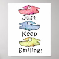 Continue Sorridente! Peixe colorido e dentuço
