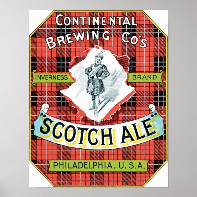 Póster Continuential Breaking Company Scotch Ale (Frente)