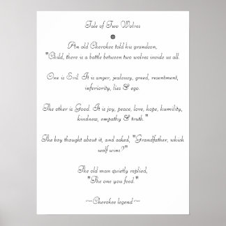 Póster Conto de Dois Lobos