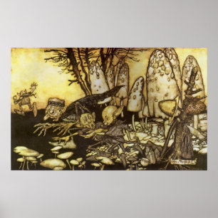 Poster Conto de fadas do vintage, banda dos trabalhadores