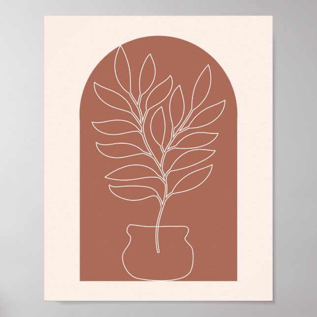 Poster Contorno 2 da Boho Arch Plant (Frente)
