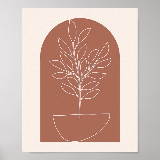 Poster Contorno 3 da Boho Arch Plant (Frente)