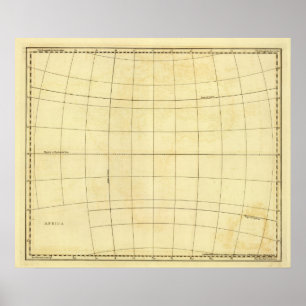 Póster Contorno da África