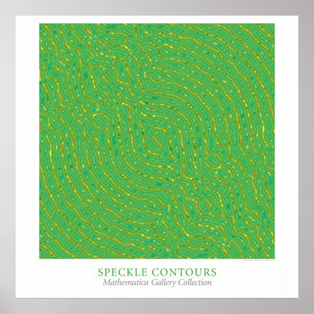 Poster Contornos de Speckle (Frente)