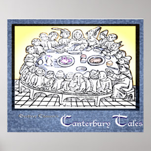 Póster Contos de Canterbury