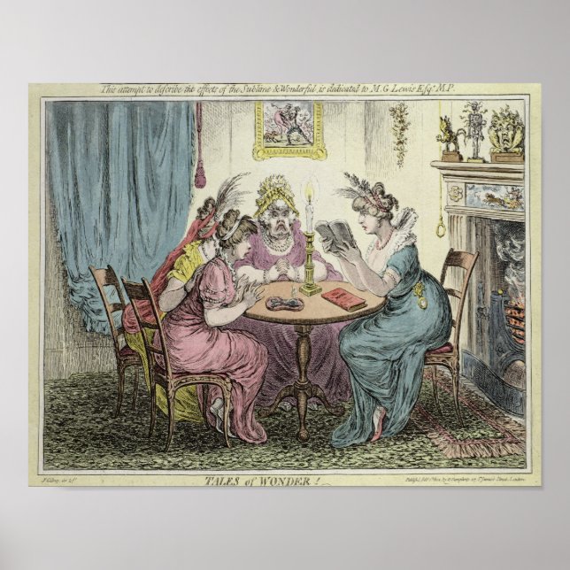 Poster Contos de Maravilha dedicados a M.G. Lewis Esq' (Frente)