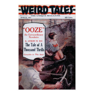 Póster Contos Estranhos Vintage 1923 Capa de Ooze