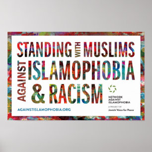 Poster Contra a islamofobia e o racismo