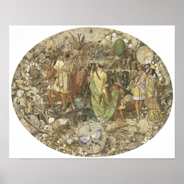 Póster Contradição: Oberon e Titania, 1854-58 (Frente)