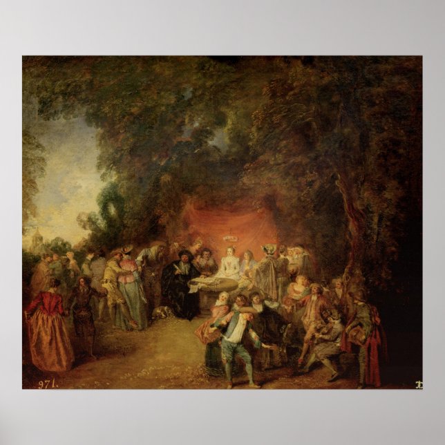 Poster Contrato de Casamento, c.1712-13 (Frente)