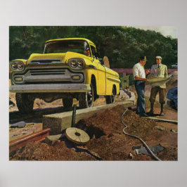 Póster Contrato de Construção do Arquiteto de Negócios da