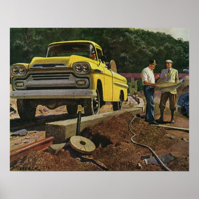 Póster Contrato de Construção do Arquiteto de Negócios da (Frente)