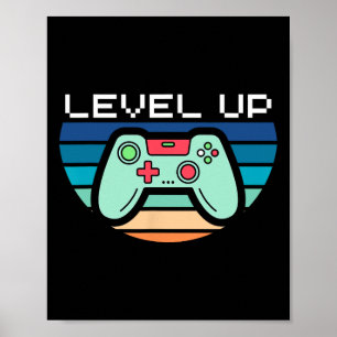 Poster Controlador de Jogo de Vídeo de Nível Superior