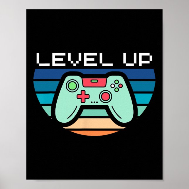 Poster Controlador de Jogo de Vídeo de Nível Superior (Frente)