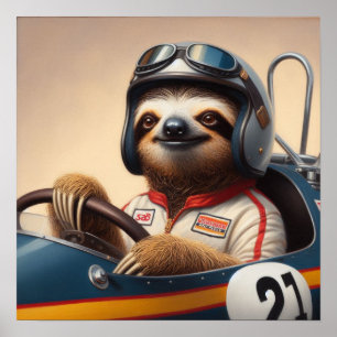 Poster Controlador de Racecar de Largura