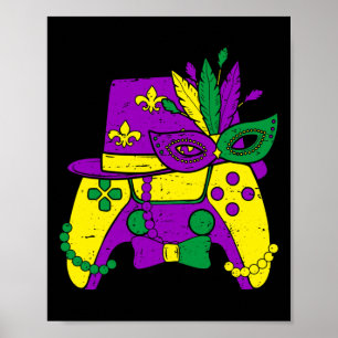 Poster Controladora de vídeo Jester Hat Costum