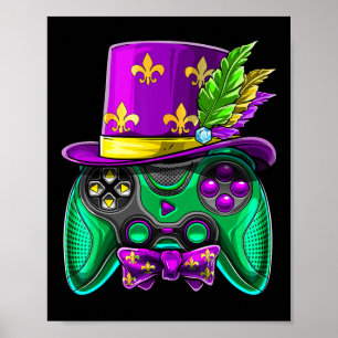 Poster Controladora de vídeo Jester Hat Costum