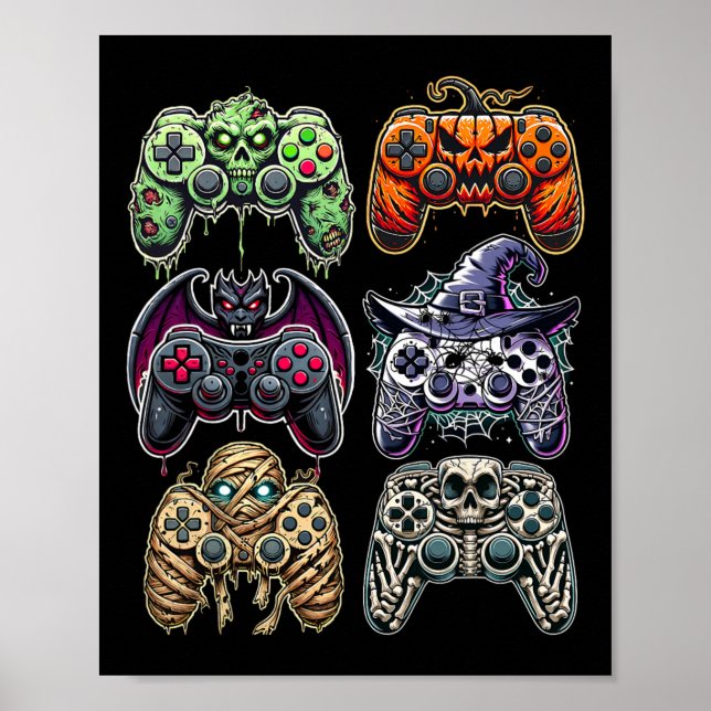 Poster Controladores de Jogos da Mummy Zombie Mummy do Sk (Frente)