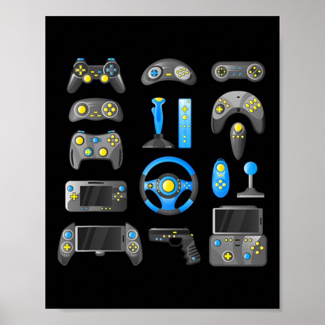 Poster Controlar Jogo De Vídeo De Todas As Coisas (Frente)