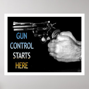 Póster Controle de Armas Começa Aqui