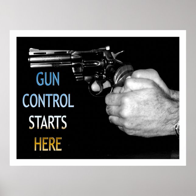 Póster Controle de Armas Começa Aqui (Frente)