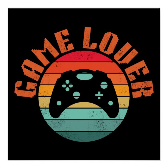 PÓSTER CONTROLE DE JOGOS AMANTE DE JOGOS (Frente)