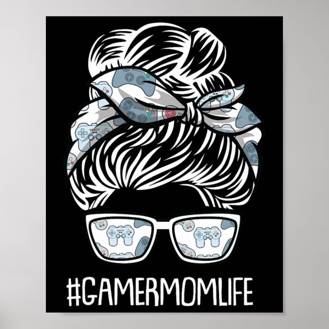 Poster Controle de jogos para jogos do dia da mãe (Frente)