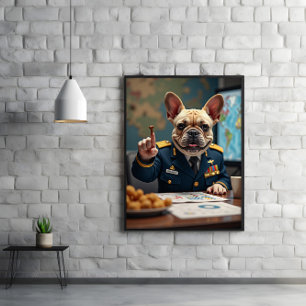 Poster Controle de Missão Frenchie com Plano