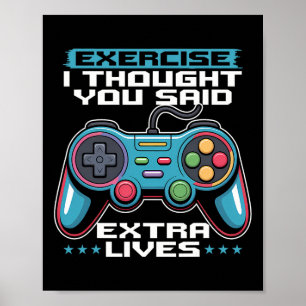Poster Controle de Video Game para Jogador 1