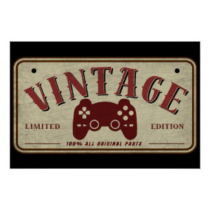 Póster Controle Vintage Edição Limitada Peças Originais