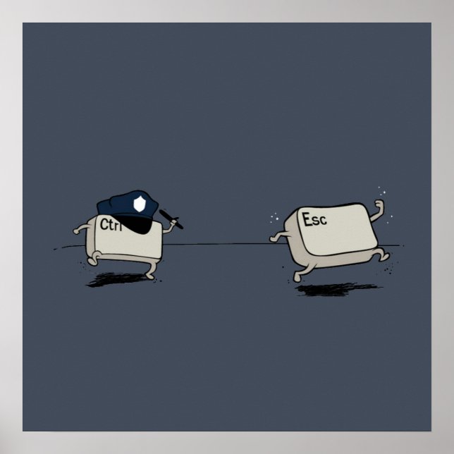 Poster Controle vs Escape (Frente)