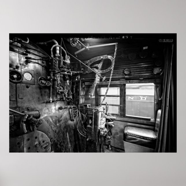 Poster CONTROLOS DE VAPOR LOCOMOTIVO N. º 611 c. 1950 (Frente)