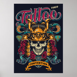 Poster Convenção de Tatuagem de Tokio