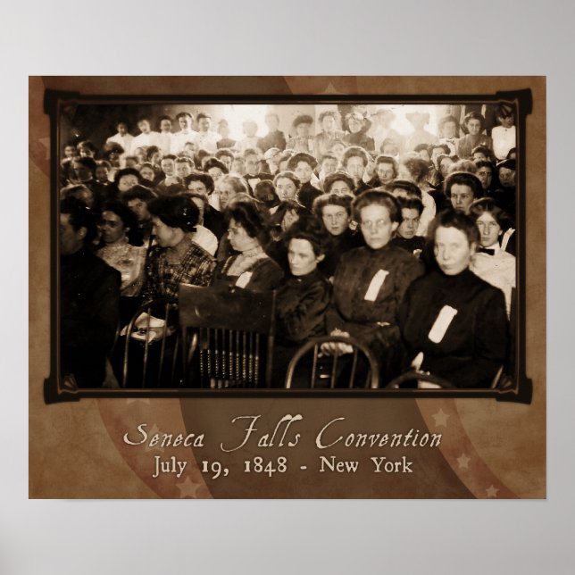 Póster Convenção Seneca Falls (Frente)