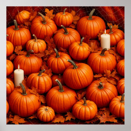 Poster Convênio de outono entre Bombas e Folhas