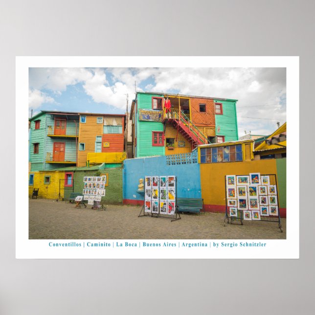 Poster Convenlos em Caminito, Buenos Aires (Frente)