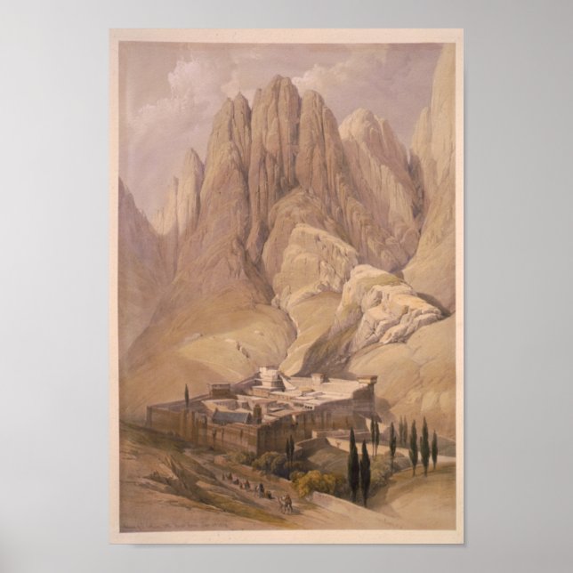 Poster Convento de Rua, Catherine com o Monte Horeb. Fev. (Frente)