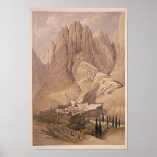 Poster Convento de St. Catherine com montagem Horeb. 11 d