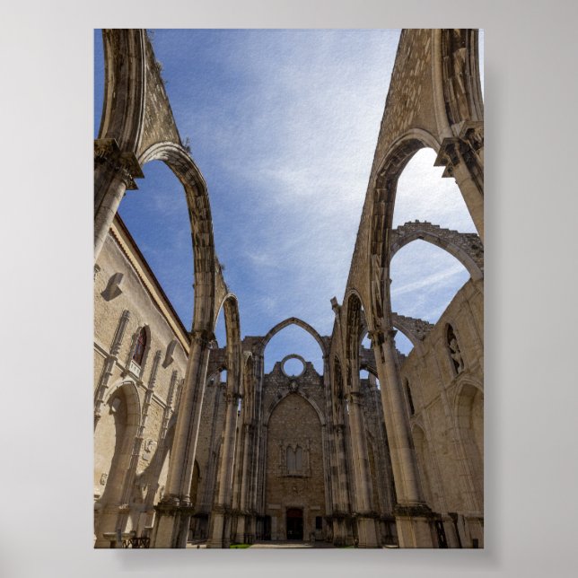 Poster Convento do Carmo em Lisboa (Frente)